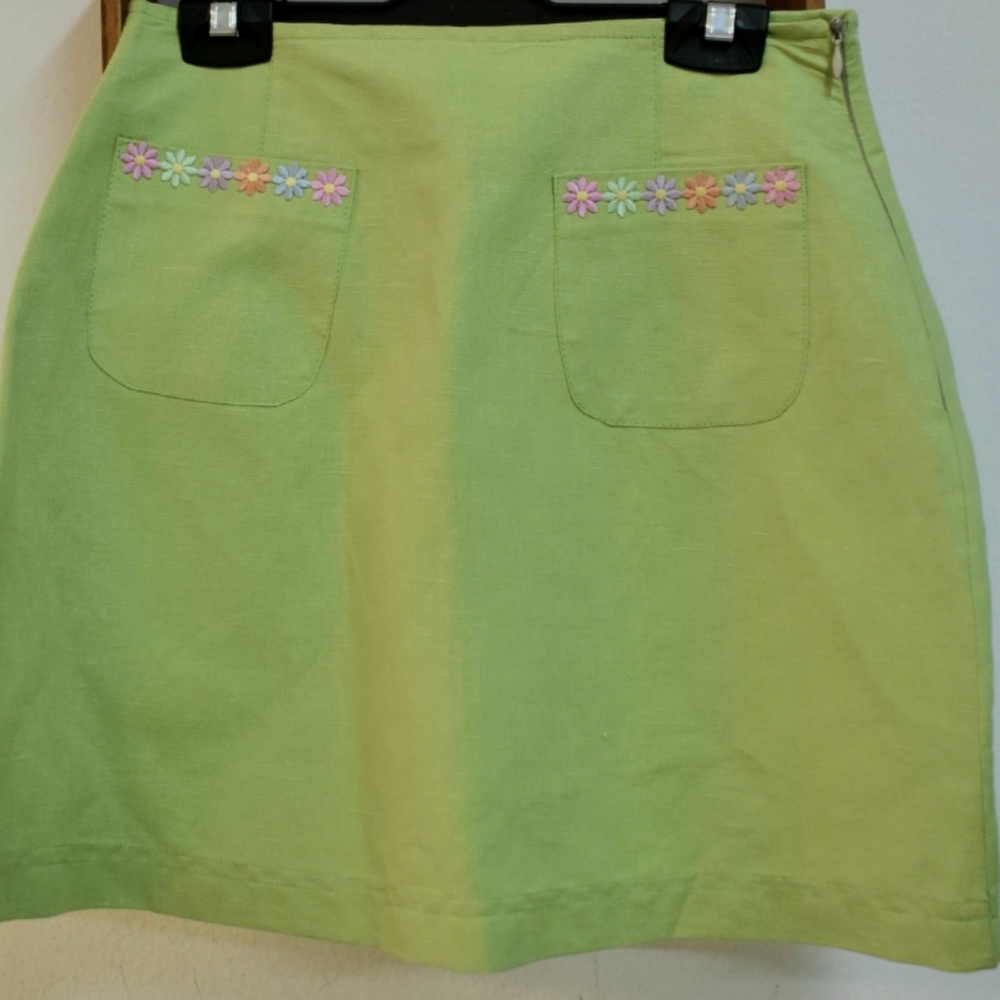 Lime Green Skirt